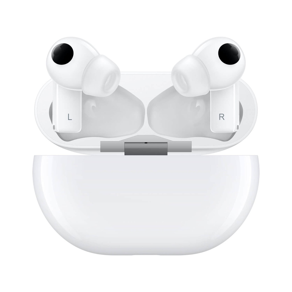 Huawei FreeBuds Pro - Auriculares inalámbricos con micro - en oreja - Bluetooth - cancelación de sonido activo - blanco cerámica