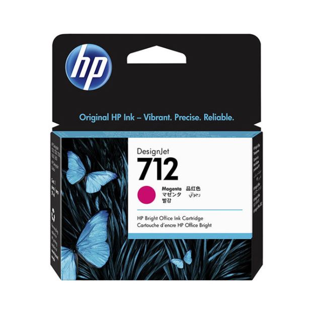 HP 712 - 29 ml - magenta - original - DesignJet - cartucho de tinta - para DesignJet Studio, T210, T230, T250, T630, T650