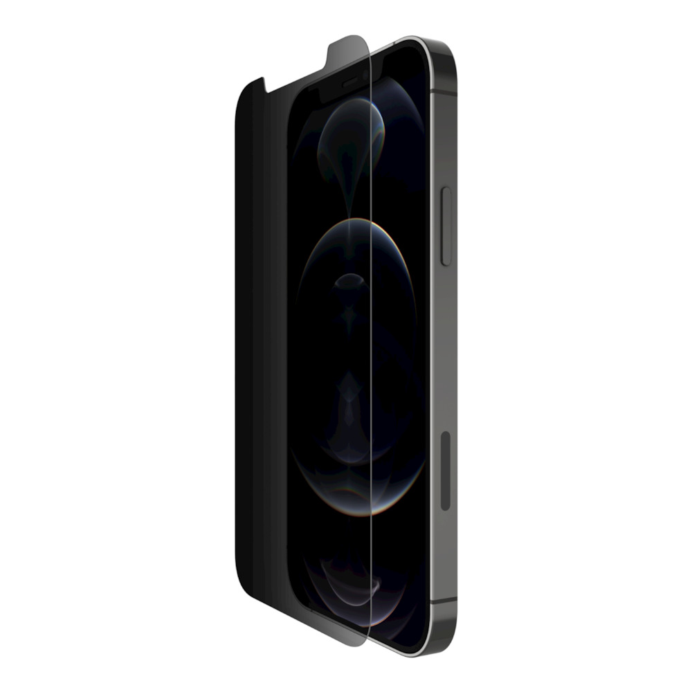 Belkin ScreenForce - Protector de pantalla para teléfono móvil - glass - para Apple iPhone 12, 12 Pro