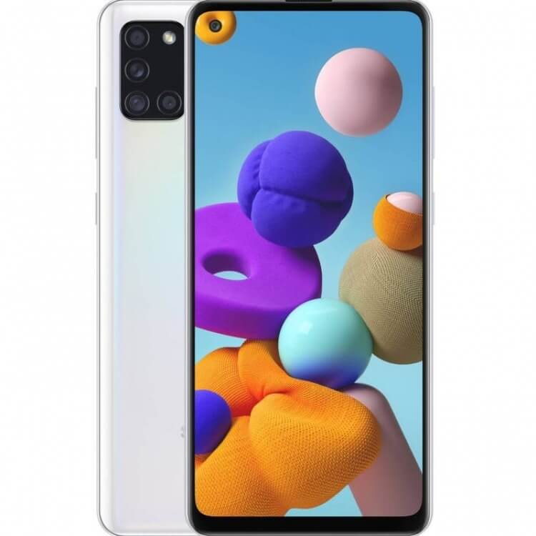Samsung Galaxy A21s - Smartphone - 4G - LTE - Android - 128 GB - Bone white - Touch - SM-A217MZWGGTO