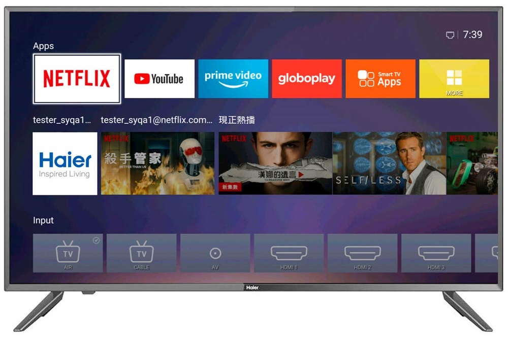 Haier - LED-backlit LCD flat panel display - Smart TV - 65" - 4K - LE65K6600DUG
