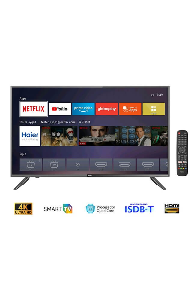 Haier - Smart TV - 58" - UHD - serie D62UN
