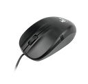 Xtech - Mouse - USB - Wired - All black - 3D 3-button XTM-205 - 1000dpi