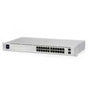 Ubiquiti UniFi Switch USW-24 - Conmutador - Gestionado - 24 x 10/100/1000 + 2 x Gigabit SFP - sobremesa, montaje en rack