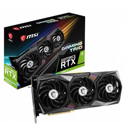 MSI RTX 3060 Ti GAMING X TRIO - Tarjeta gráfica - GF RTX 3060 Ti - 8 GB GDDR6 - PCIe 4.0 x16 - HDMI, 3 x DisplayPort