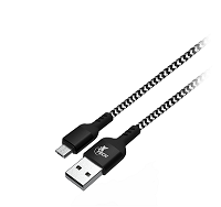 Xtech - USB cable - 4 pin USB Type A - 5 pin Micro-USB Type B - 1.8 m - Black & white - Braided XTC-366