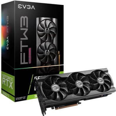 EVGA GeForce RTX 3060 Ti FTW3 ULTRA GAMING - Tarjeta gráfica - GF RTX 3060 Ti - 8 GB GDDR6 - PCIe 4.0 x16 - HDMI, 3 x DisplayPort