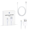 Apple - Cable Lightning - Lightning (M) a USB (M) - 1 m - para iPad/iPhone/iPod (Lightning)