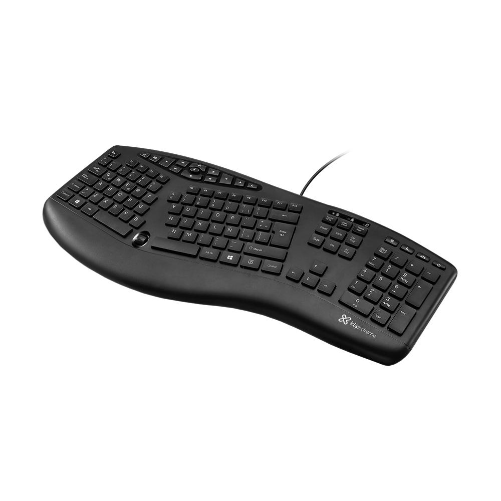 Klip Xtreme - Keyboard - Wired - Spanish - USB - Black - Multimedia keys