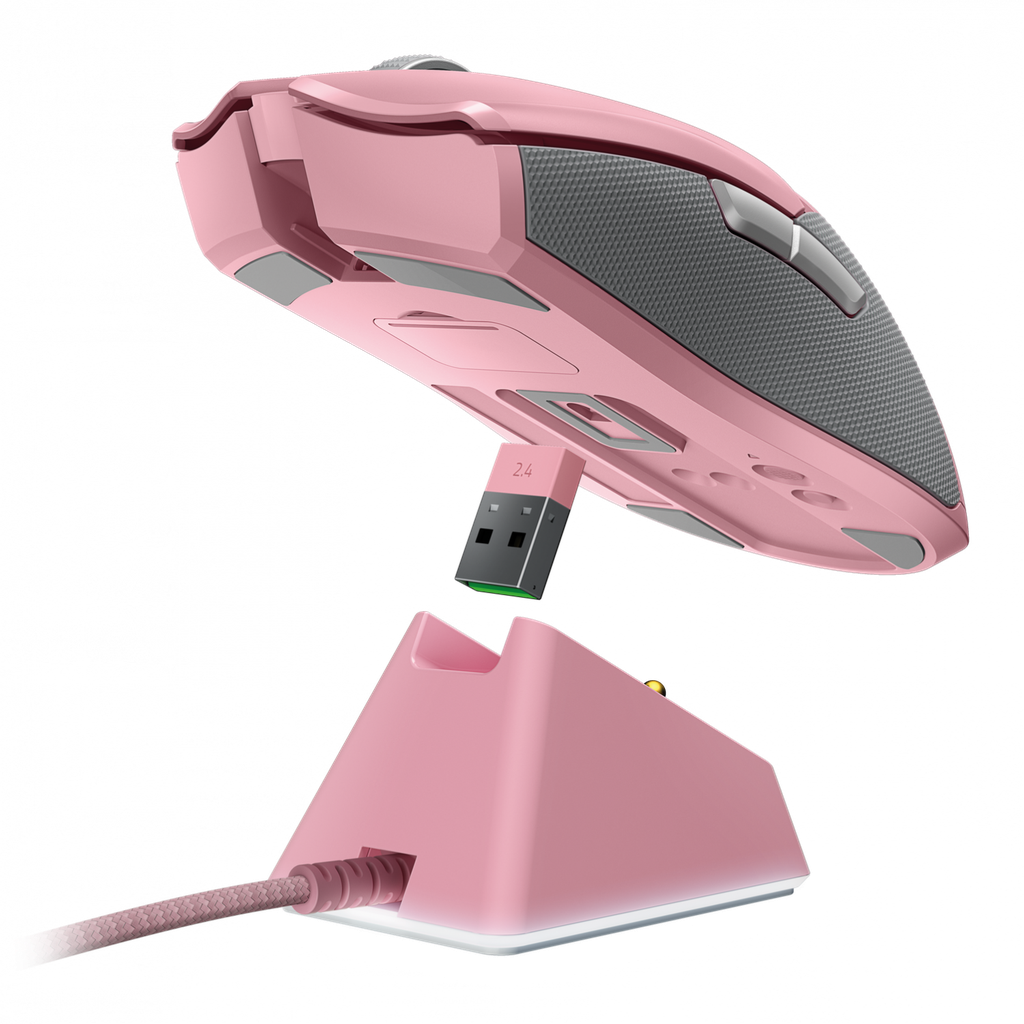 Razer Viper Ultimate - Ratón - diestro y zurdo - óptico - 8 botones - inalámbrico, cableado - USB, 2.4 GHz - cuarzo