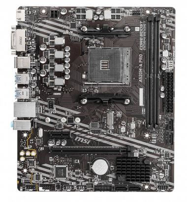 MSI A520M-A PRO - Placa base - micro ATX - Socket AM4 - AMD A520 - USB 3.2 Gen 1 - Gigabit LAN - Tarjeta gráfica (CPU necesaria) - HD Audio (8-canales)