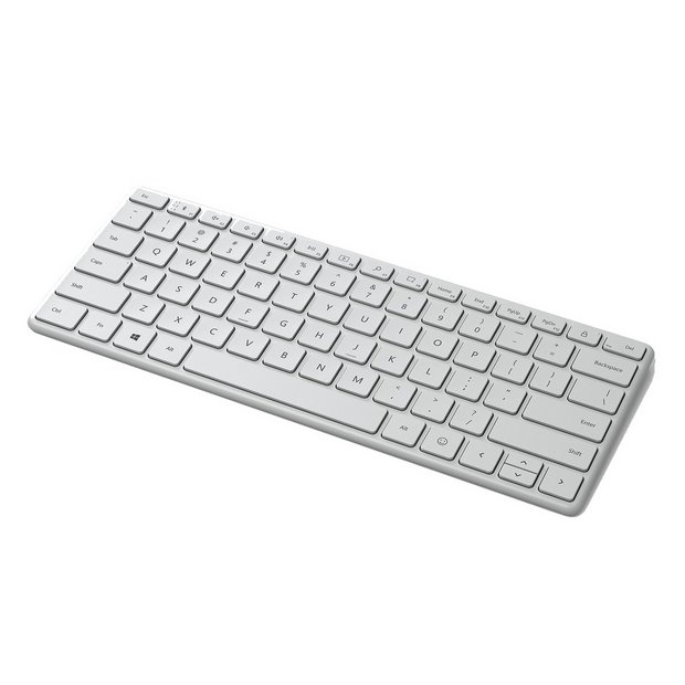 Microsoft - Keyboard - Wireless - Ergonomic Design - Black - 284.07x110.77x9.05mm