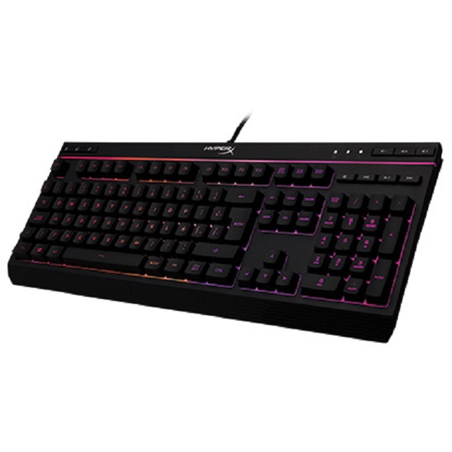 HyperX Alloy Core RGB - Teclado - Cableado - Español - USB - Ergonomic Design - Negro - Resistente a los derrames - Botones de acceso rápido para brillo, modos de luz y modo Juego