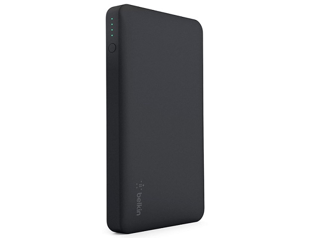 Belkin - Cargador portátil - 10000 mAh - 2 conectores de salida (USB, USB-C con suministro de energía) - negro