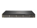 HPE Aruba 6300M - Conmutador - L3 - Gestionado - 48 x 10/100/1000 (PoE+) + 4 x SFP56 de 1 Gb / 10 Gb / 25 Gb / 50 Gb (ascendente/apilado) - flujo de aire de delante hacia el lado - montaje en rack - PoE+ (1440 W)