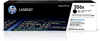 HP 206X - Alto rendimiento - negro - original - LaserJet - cartucho de tóner (W2110X) - para Color LaserJet Pro M255dw, M255nw, MFP M282nw, MFP M283cdw, MFP M283fdn, MFP M283fdw
