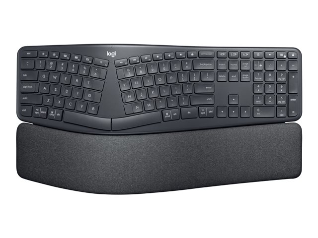 Logitech ERGO K860 Ergonomic Split - Teclado - inalámbrico - 2.4 GHz, Bluetooth 5.0