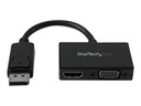 StarTech.com Adaptador DP de Audio/Vídeo para Viajes - Conversor DisplayPort a HDMI o VGA compatible con Thunderbolt - 1920x1200 - Vídeo conversor - DisplayPort - HDMI, VGA - negro