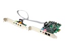 StarTech.com Tarjeta de sonido PCI Express con sonido envolvente de 7.1 canales 24bit 192 kHz - SPDIF Multicanal - Tarjeta de sonido - 192 kHz - 7.1 - PCIe - CM8828 - perfil bajo - para P/N: BNDTB10GI, BNDTB210GSFP, BNDTB310GNDP, BNDTB410GSFP, BNDTB4M2E1, BNDTBUSB3142