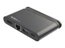 StarTech.com Adaptador Multipuertos USB-C con HDMI 1xA - 1xC - PD 3.0 de 100W - para Mac y Windows - PD 3.0 de 100W - Adaptador USB C - GbE - Estación de conexión - USB-C - GigE