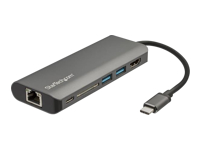 StarTech.com Adaptador Multipuertos con HDMI - 4K - Mac / Windows - Lector de Tarjetas SD - Hub USB C a USB 3.0 - 2x USB-A 1x USB-C PD 3.0 - Estación de conexión - USB-C - GigE - para P/N: MONSTADQI