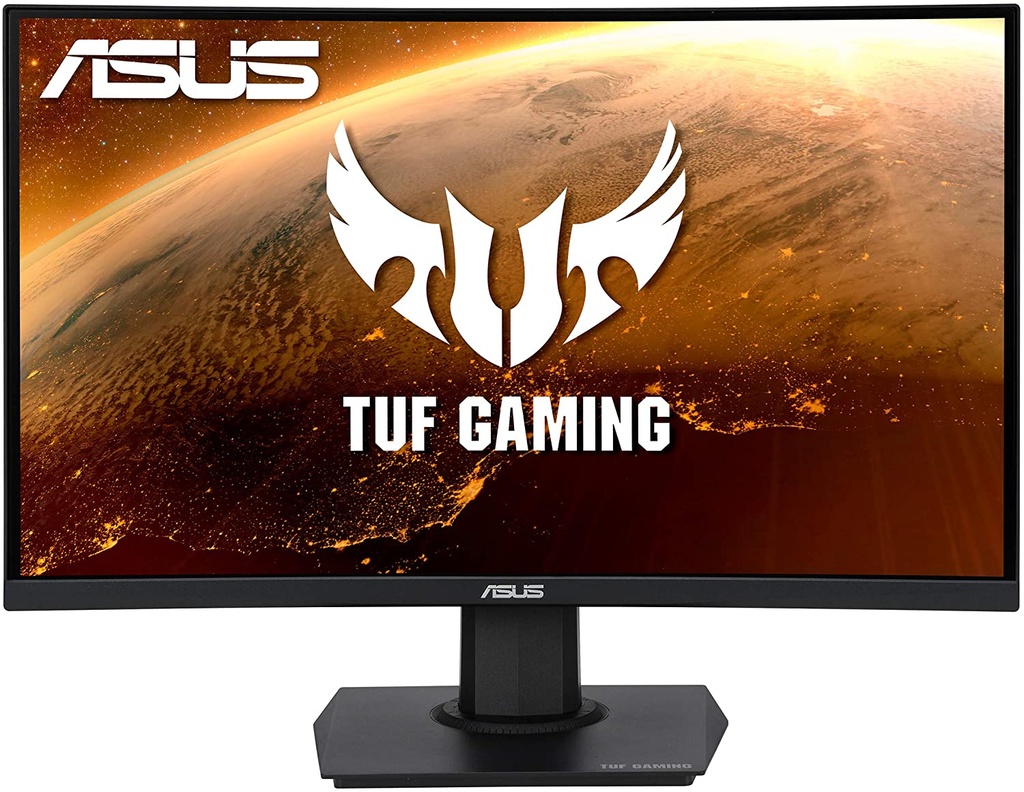 ASUS TUF Gaming VG24VQE - Monitor LED - curvado - 23.6" - 1920 x 1080 Full HD (1080p) @ 165 Hz - VA - 250 cd/m² - 3000:1 - 1 ms - 2xHDMI, DisplayPort - altavoces - negro