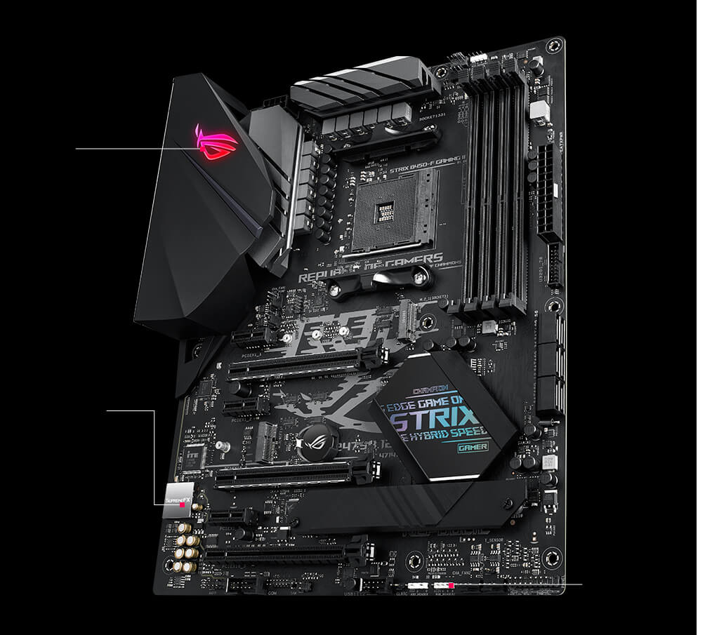 ASUS - ROG STRIX B450-F GAMING II - Motherboard - ATX - Socket AM4 - AMD B450 - para Ryzen - AMD Radeon Vega