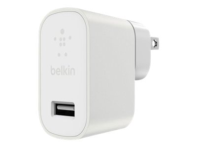 Belkin Cargador doméstico - Adaptador de corriente - 2.4 A (USB) - blanco