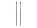 Belkin MIXIT metálico Aux Cable - Cable de audio - miniconector estéreo (M) a miniconector estéreo (M) - 1.2 m - gris