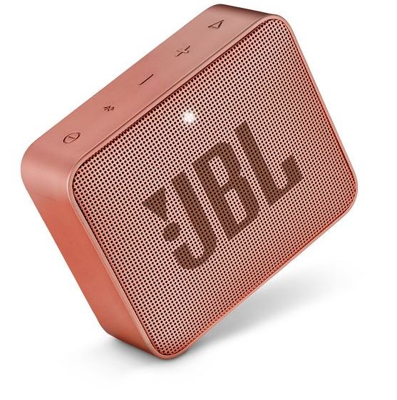 JBL Go 2 - Altavoz - para uso portátil - inalámbrico - Bluetooth - 3 vatios - Canela - 5 horas de reproducción - Resistente al agua - Entrada de cable de audio