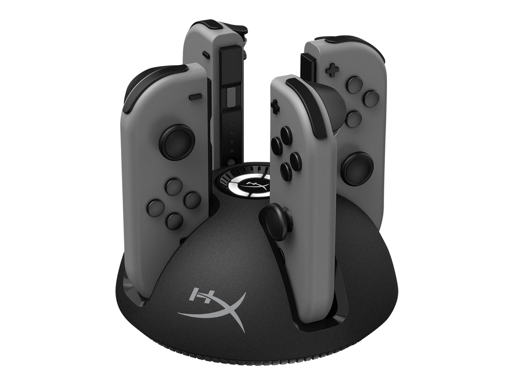 HyperX ChargePlay Quad - Estación de carga - 4 conectores de salida (Joy-Con connector) - para NINTENDO Joy-Con, Switch Joy-Con Set; Nintendo Switch