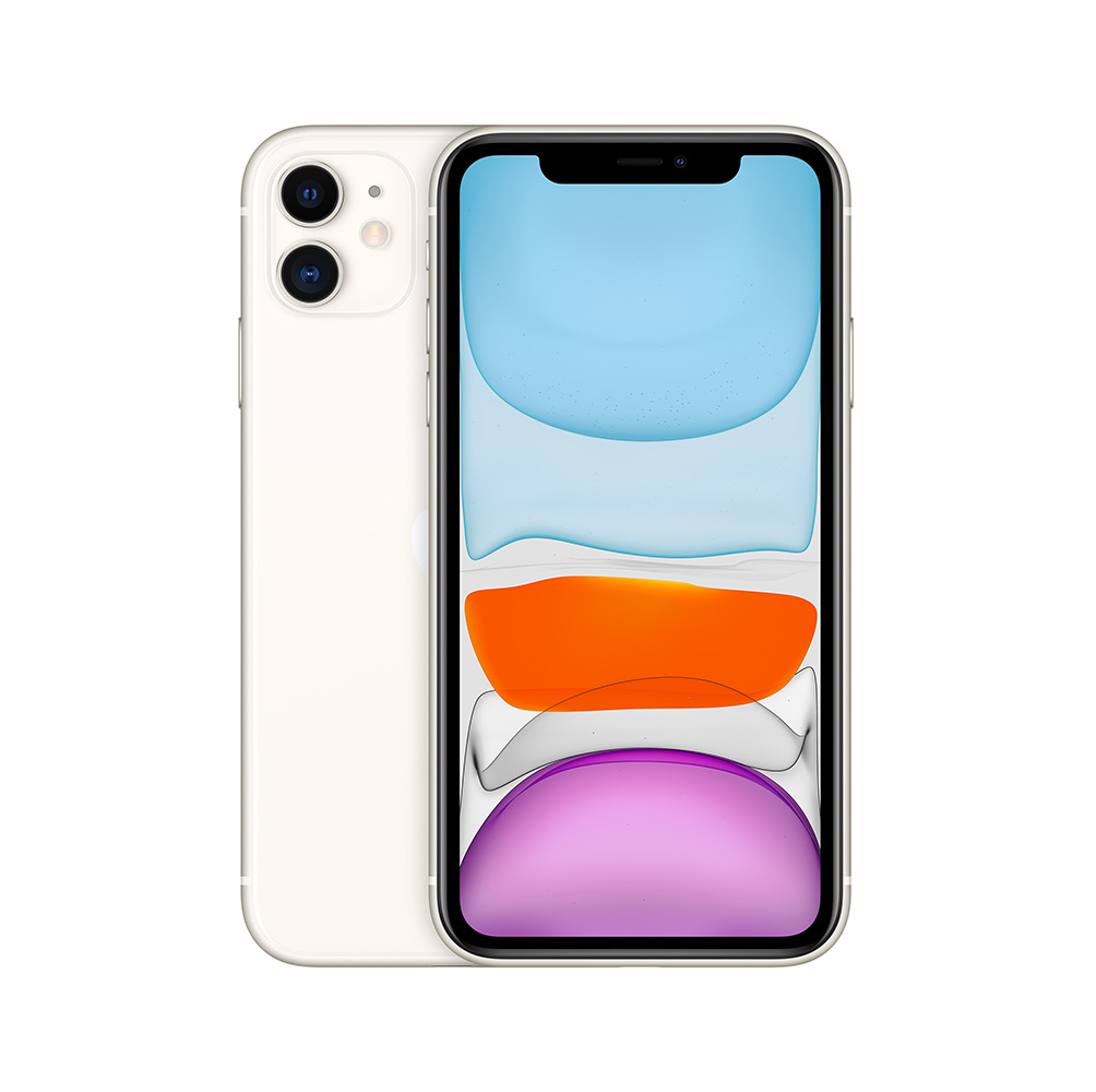 Apple iPhone 11 - Teléfono inteligente - SIM doble - 4G Gigabit Class LTE - 128 GB - 6.1" - 1792 x 828 píxeles (326 ppi) - Liquid Retina HD display (cámara frontal de 12 MP) - 2 x cámaras traseras - blanco