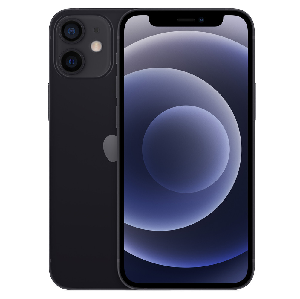 Apple iPhone 12 mini - Teléfono inteligente - SIM doble - 5G NR - 64 GB - 5.4" - 2340 x 1080 píxeles (476 ppi) - Super Retina XDR Display (cámara frontal de 12 MP) - 2 x cámaras traseras - negro