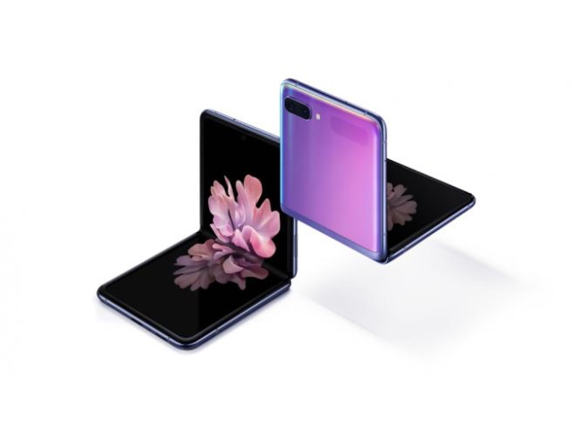 Samsung Galaxy Z Flip - Teléfono inteligente - SM-F700FZPDGTO - Android - 256 GB - Violeta - Carpeta (plegable)