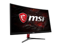MSI Optix G24C - Monitor LED - curvado - 23.6" - 1920 x 1080 Full HD (1080p) @ 144 Hz - VA - 250 cd/m² - 3000:1 - 1 ms - HDMI, DVI, DisplayPort - negro, rojo