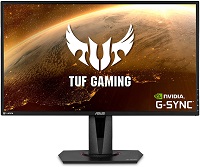 ASUS TUF Gaming VG27BQ - Monitor LED - 27" - 2560 x 1440 WQHD @ 155 Hz - TN - 350 cd/m² - 1000:1 - 0.4 ms - 2xHDMI, DisplayPort - altavoces - negro