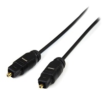 StarTech.com Cable 4,5m TosLink Audio Digital Óptico SPDIF Delgado - Negro - Cable para audio digital (fibra óptica) - SPDIF - TOSLINK (M) a TOSLINK (M) - 4.6 m - fibra óptica - negro - para P/N: FPCEILPTBLP, FPWARTB1M, FPWFXBAT, FPWTLTBAT, HD202A, STNDMTV100, STNDMTV70