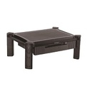 StarTech.com Base de Soporte para Monitor - con Cajón y Altura Ajustable - con Soporte para Monitores de 32 Pulgadas - Base (superficie de soporte, 8 elevadores pequeños, 4 elevadores grandes) - para Monitor - plástico - negro - tamaño de pantalla: 13"-32"