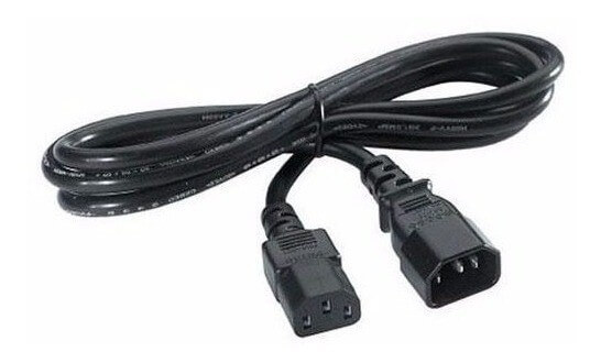 Dell - Power cable - IEC 60320 C14 to IEC 60320 C13 - 2 m - for PowerEdge R430, R530, R820, T320, T430, VRTX M520, VRTX M620; Storage SCv2000, SCv2020 - 450-ACHI