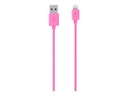 Belkin MIXIT Cable de carga y sincronización Lightning a USB - Cable Lightning - Lightning (M) a USB (M) - 1.2 m - rosa - para Apple iPad/iPhone/iPod (Lightning)