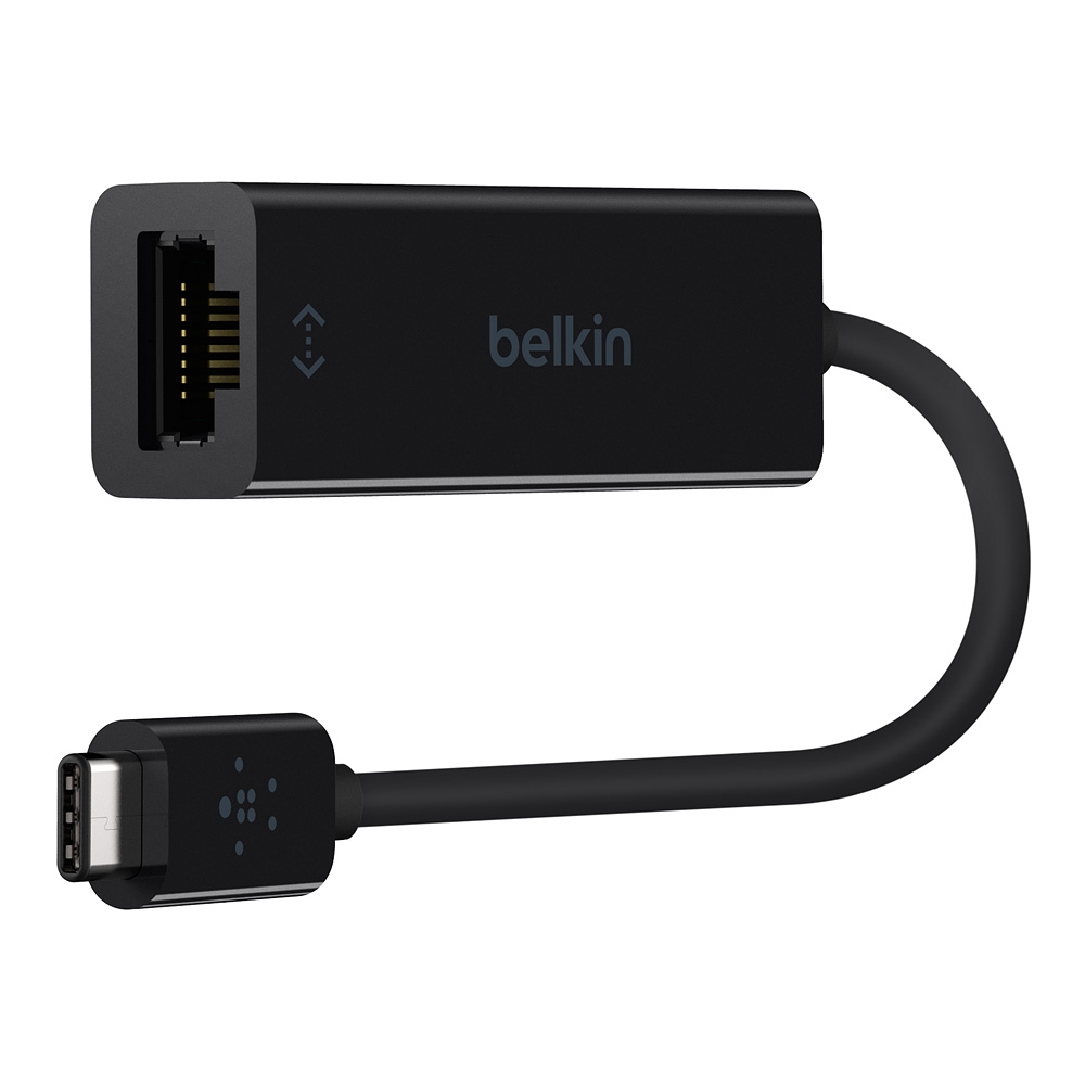 Belkin USB-C to Gigabit Ethernet Adapter - Adaptador de red - USB-C - Gigabit Ethernet x 1 - negro