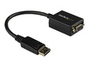 StarTech.com Adaptador Conversor de Vídeo DisplayPort DP a VGA - Cable Convertidor Activo - Hembra VGA - Macho DP - Hasta 1920x1200 - Adaptador de pantalla - DisplayPort (M) a HD-15 (VGA) (H) - 27.94 cm - trabado - negro - para P/N: DK30C2DAGPD, MST14DP123DP, TB32DP14, TB3CDK2DP, TB3CDK2DPUE, TB3DK2DPM2, TB3DKM2DPL