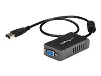 StarTech.com Adaptador de Vídeo Externo USB a VGA - Cable Conversor - Tarjeta Gráfica Externa - Hembra HD15 - Macho USB A - 1440x900 - Conversor de interfaz de vídeo - Conforme a la TAA - USB (M) a HD-15 (VGA) (H) - 7.5 cm - gris - para P/N: MXT101MM