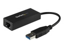 StarTech.com Adaptador Tarjeta de Red Externa NIC USB 3.0 a 1Gbps Gigabit Ethernet 1 Puerto - 1x RJ45 Hembra - 1x USBA - Adaptador de red - USB 3.0 - Gigabit Ethernet - negro