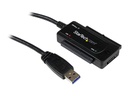StarTech.com Adaptador Convertidor SATA IDE 2,5 3,5 a USB 3.0 Super Speed para Disco Duro HDD - Serial ATA USB A - Controlador de almacenamiento - ATA / SATA - 4.8 GBps - USB 3.0 - negro - para P/N: PEXUSB3S42V, PEXUSB3S44V