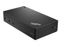 Lenovo ThinkPad USB 3.0 Ultra Dock - Estación de conexión - USB - GigE - 45 vatios - Estados Unidos - para ThinkPad P1 (3rd Gen); P14s Gen 1; P15 Gen 1; T15g Gen 1; X1 Carbon Gen 9; X12 Detachable