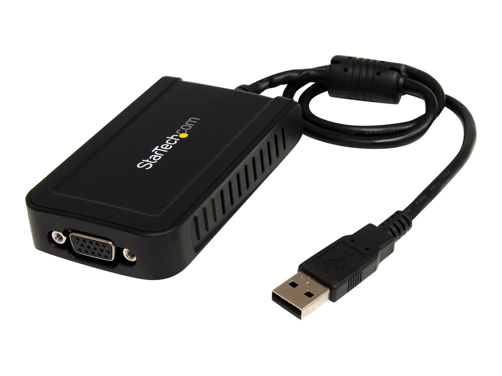 StarTech.com Adaptador de Vídeo Externo USB a VGA - Cable Conversor - Tarjeta Gráfica Externa - Hembra HD15 - Macho USB A - 1920x1200 - Adaptador de vídeo externo - 32 MB SDRAM - USB 2.0 - D-Sub - gris - para P/N: MXT101MM