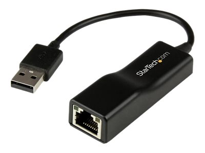 StarTech.com Adaptador USB 2.0 de Red Fast Ethernet 10/100 Mbps - NIC Externo RJ45 - Adaptador de red - USB 2.0 - 10/100 Ethernet - negro