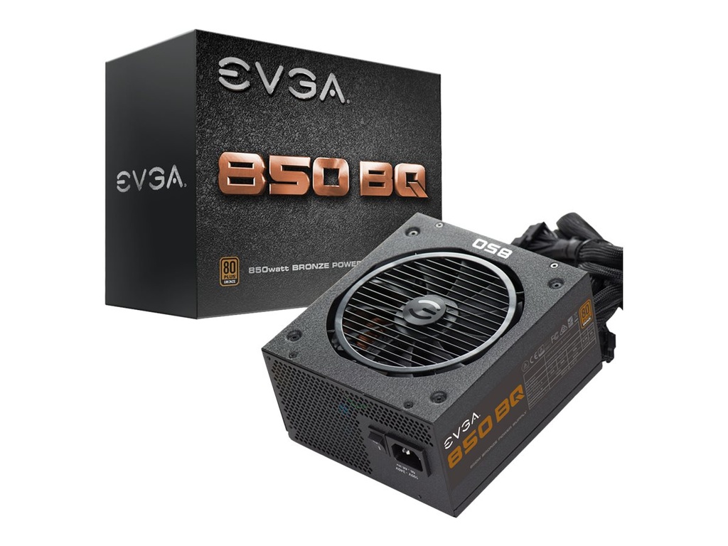 EVGA 850 BQ - Fuente de alimentación (interna) - 80 PLUS Bronze - CA 100-240 V - 850 vatios