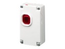 Honeywell - 270R - Hardwired Hold-Up Switch - Botón de alarma de seguridad - cableado - Terminales de tornillo gemelos de 45 ° con terminal de empalme de resistencia EOL - Contactos de dos tiros dobles polos para notificaciones múltiples - operación silenciosa